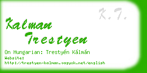 kalman trestyen business card