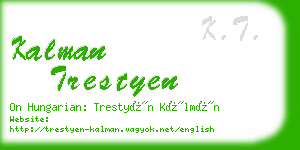 kalman trestyen business card